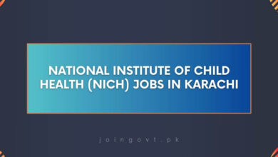 National Institute of Child Health (NICH) Jobs in Karachi