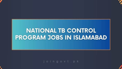 National TB Control Program Jobs in Islamabad