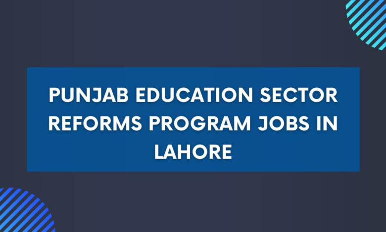 Punjab Education Sector Reforms Program Jobs in Lahore